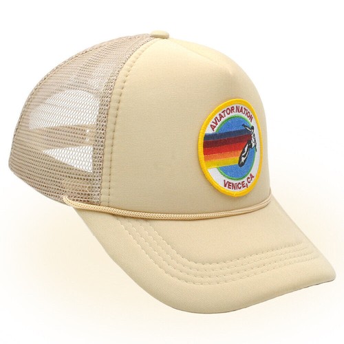 Aviator Nation Surf Circle Trucker Mütze klassisch atmungsaktiv verstellbar Unisex Kappe - Bild 5 von 46