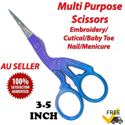 3.5" STORK SCISSOR FOR EMBROIDERY, MANICURE,NAIL ART,CRAFT&SEWING SCISSORS - Picture 7 of 10