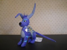 Neopets 2008 Electric Gelert plush 8" toy with KeyQuest Tag series 4 NEW