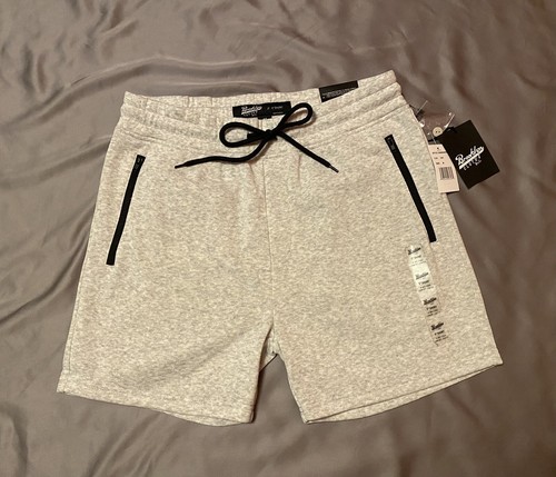 *NEW* Brooklyn Cloth Two Zip Pockets Fleece Stretch Shorts Men's, M