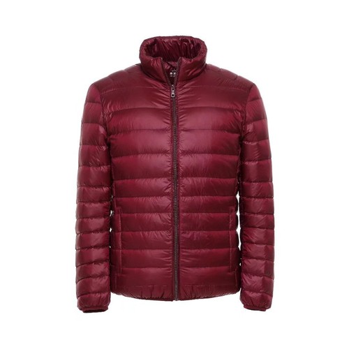 Fall/winter Lightweight Solid Color Simple Stand Collar Duck Down Jacket for Men - Picture 7 of 22
