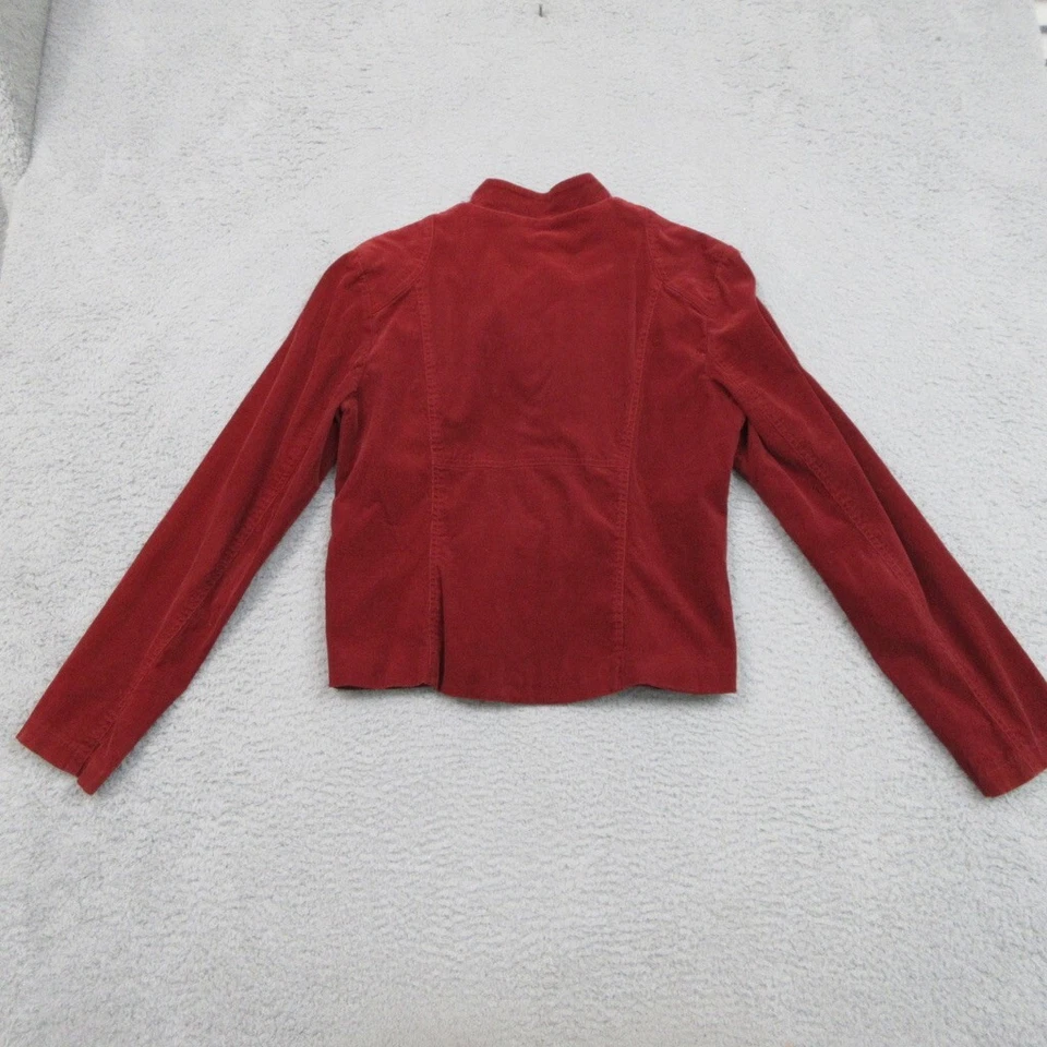 Chaqueta Blazer Zinc Mujer L Roja Pana Y2K Academia De Colección Años 90 Otoño Estética Foto 2 de 4
