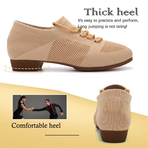 Zapatos de baile latinos de salón para mujeres tango salsa jazz zapatos de tacón bajo zapatos cómodos - Imagen 6 de 16
