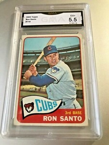 RON-SANTO-HOF-1965-Topps-110-GMA-Graded-5-5-EX