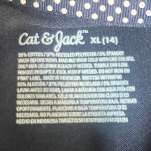 Cat & Jack Stretch Polo Dress Girls School Uniform Navy Blue Size XL New - Picture 5 of 7