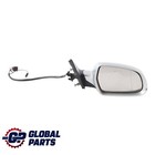 Audi A4 B8 Door Right O/S Mirror Wing Ice Metallic - X7W 8K2857410AF
