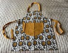 Child’s Unisex Apron LION Face Organic Sustainable Cotton, Large Pocket