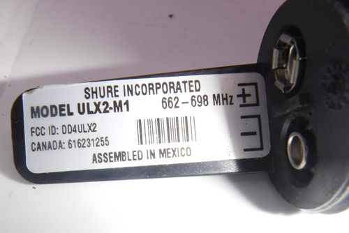 SHURE SM58 Wireless ULX2-M1 662-698MHz Microphone - Cracked Plastic Working - Picture 5 of 10