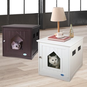Pet Cat Hidden Litter Box Furniture Nightstand End Table Enclosure Shelter House Ebay