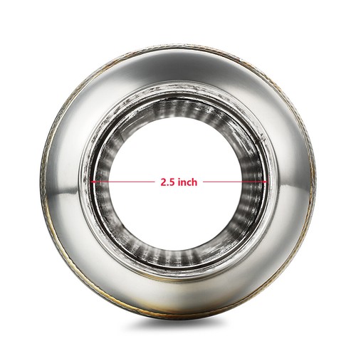 Exhaust Muffler / Resonator Stainless Steel 2.5" IN 2.5" OUT 16" Overall Length - Bild 3 von 9