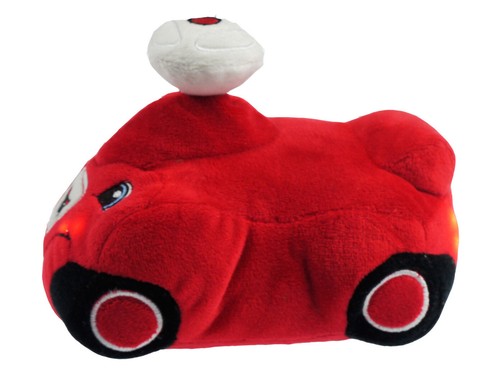 Nachlticht BOBBY CAR LED Batteriebetrieb roter Plüsch Nachtlicht Kinderzimmer - Bild 2 von 5