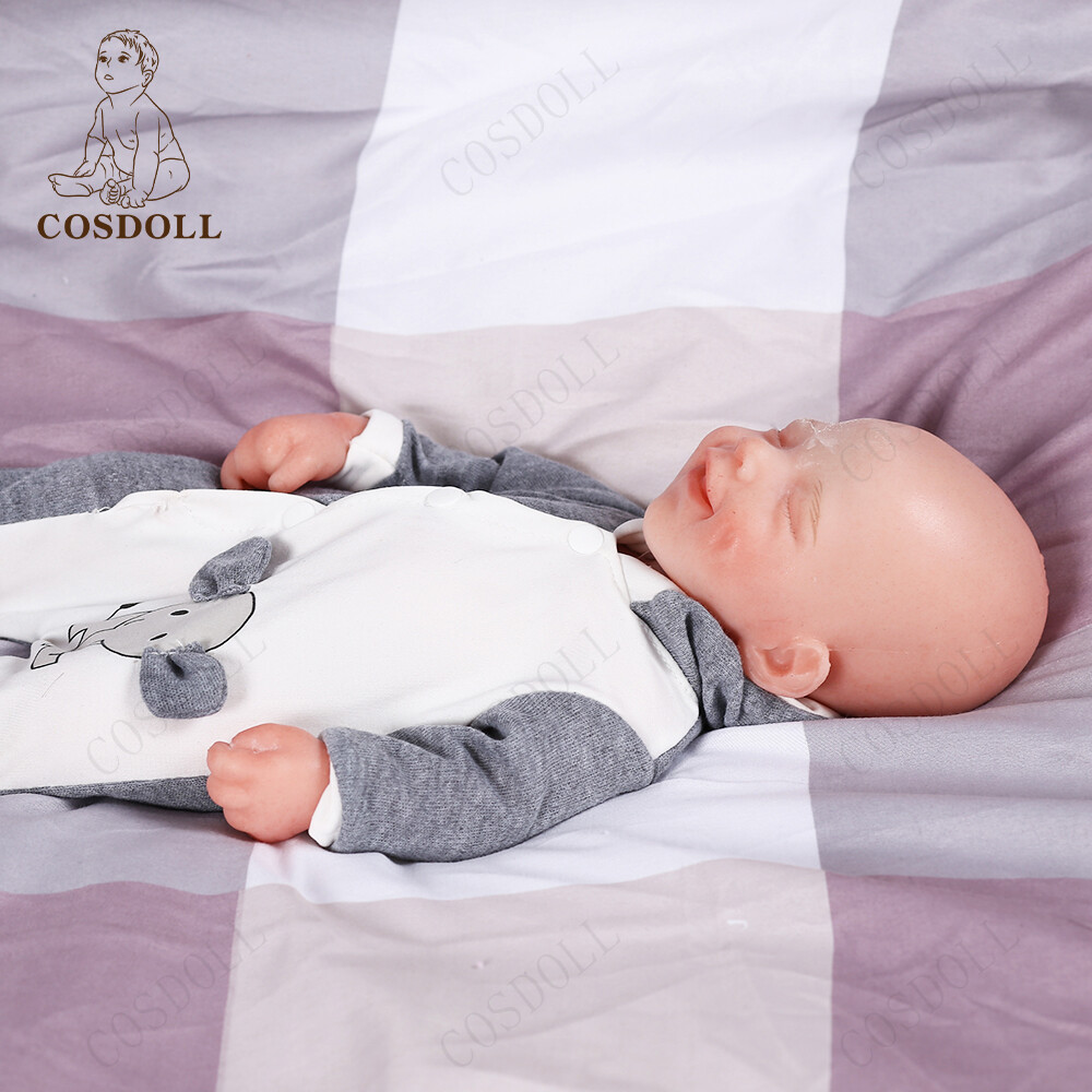 COSDOLL 15 in Reborn Baby Dolls Full Body Silicone Smiley Newborn Dolls BOY Baby