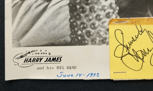 Autógrafo firmado de 8 x 10 de Harry James foto - Imagen 3 de 5