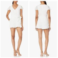 Parker Catherine Flutter Sleeve Women's Romper, New with Tags, Small, MSRP 298