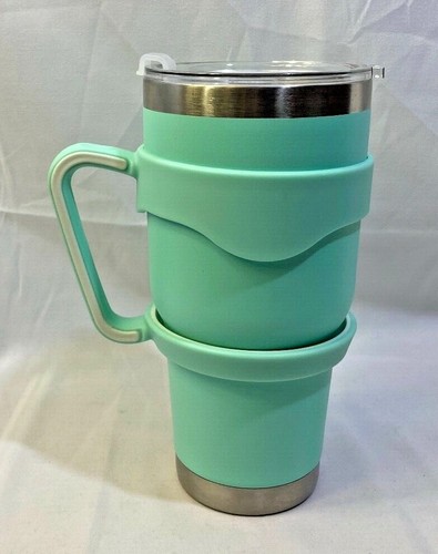 Kaginu 20 oz Stainless Steel Travel Tumbler Cup Mug - Blue with Silicon Handle - Picture 11 of 12
