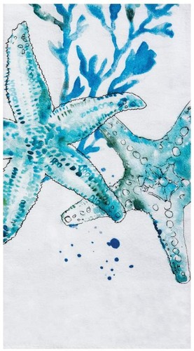 Octopus Watercolors Coastal Flour Sack Cotton Kitchen Dish Towel by C&F - Picture 3 of 9