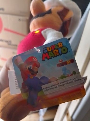 Super Mario Mini Fire Mario Plush Toy - Brand New - Picture 3 of 3