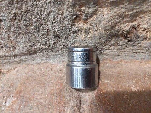 Vintage 1953 SNAP-ON TOOLS F-201 USA 5/8" socket 3/8-drive 12-pt underline logo - Picture 4 of 6