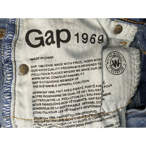 Gap 1969 Womens Size 27 Regular True Skinny Ankle Distressed Denim Blue Jeans - Picture 5 of 11