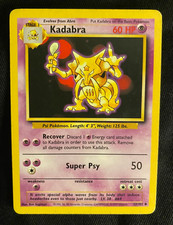 Kadabra 032/102 Pokemon Base Set Regular (MP)