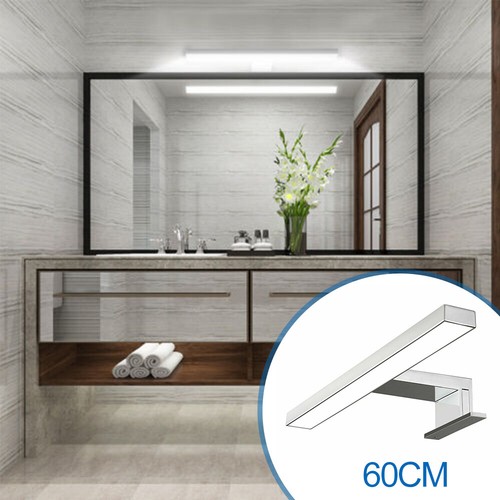 LED Spiegelleuchte Schminklicht Bad Beleuchtung Badezimmer Aufbaulampe Wand 60CM - Bild 11 von 19