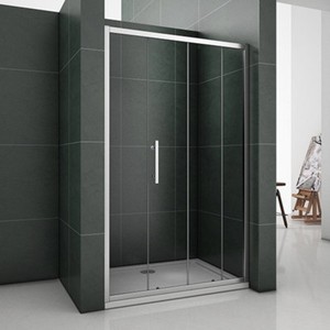 Chrome Qulaity Sliding Shower Door Enclosure And Tray Free Waste