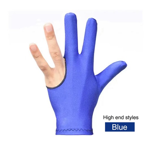 Three Fingers Full-Finger Snooker Pool Cue Billiard Glove For Left Hand Lycra - Picture 14 of 15