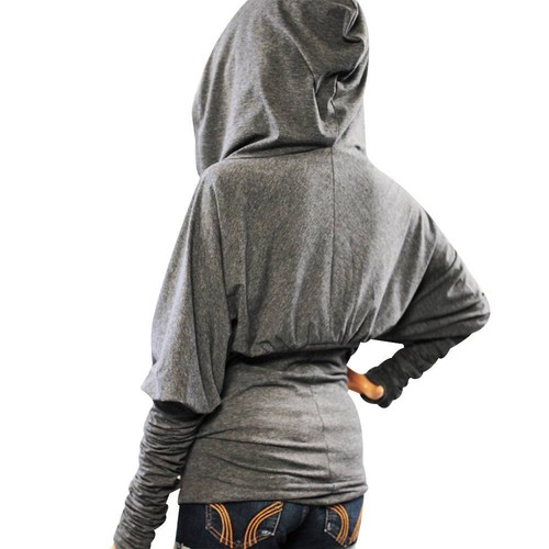 Women's Hooded Long Sleeve Tops Ladies Casual Hoodie Jumper Pullover Sweatshirt - Picture 9 of 11