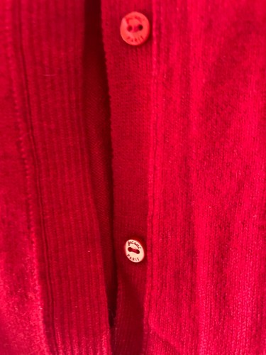 Jacadi Girls red cardigan 4Y/104 cm cropped - Picture 3 of 4