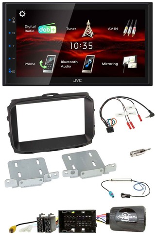 JVC USB Bluetooth Lenkrad DAB 2DIN Autoradio für Alfa Giulietta 2013-2021 940 Fa - Bild 1 von 11
