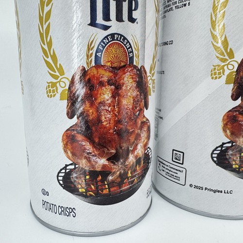 (3) NEW PRINGLES BEER CAN CHICKEN FLAVOR POTATO CRISPS CHIPS 5.5 OZ (158g) CANS - Picture 3 of 6