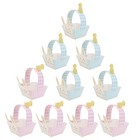 15pcs Ostern Süßigkeiten Körbe Kaninchenpapierkörbe DIY -Papierbehälter