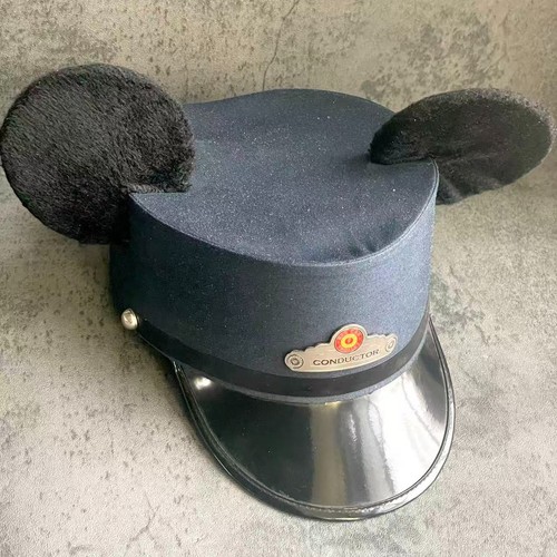 Discontinued!!! Disney Parks Mickey Mouse Ears Conductor Hat DCA Red Car Trolley - Picture 3 of 6