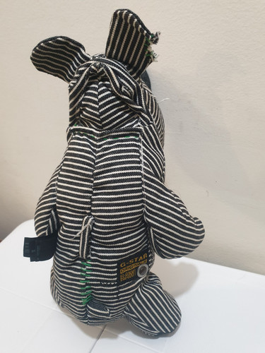 G-STAR RAW G-NO COLLECTABLE #2 DENIM RHINO MASCOT RARE SOFT TOY PLUSH MISING EYE - Picture 7 of 10