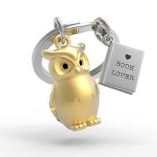 METALMORPHOSE Owl Keychain Key Ring Stylish Gift Detailed Decor