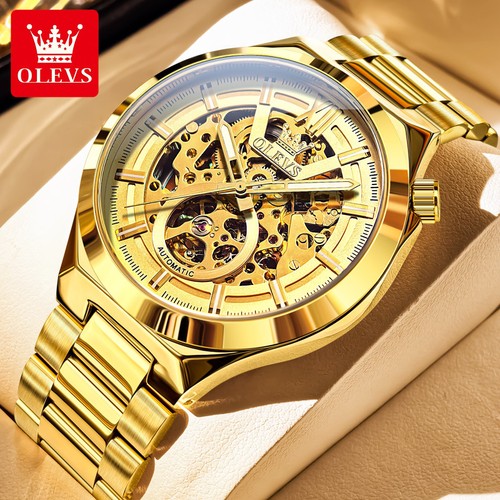 OLEVS Business Men's Automatic Mechanical Watch Luminous Waterproof Wristwatch - Picture 9 of 21