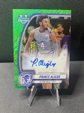 Prince Aligbe 2024-25 Bowman U Chrome Auto Green Shimmer Refractor #82