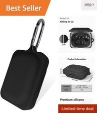 Luxury Silicone Case for Nothing Ear   All-Round Protection with Carabiner