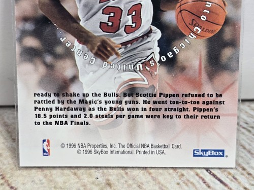 1996 Hoops #177 Scottie Pippen Big Finish Chicago Bulls - Bild 6 von 6