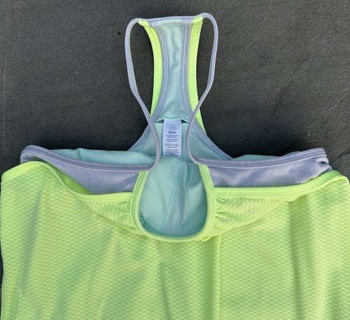 Ivivva by Lululemon Girls Tank Tops Size 14 Lot of 3 Double Dutch Layered Bundle - Picture 3 of 13