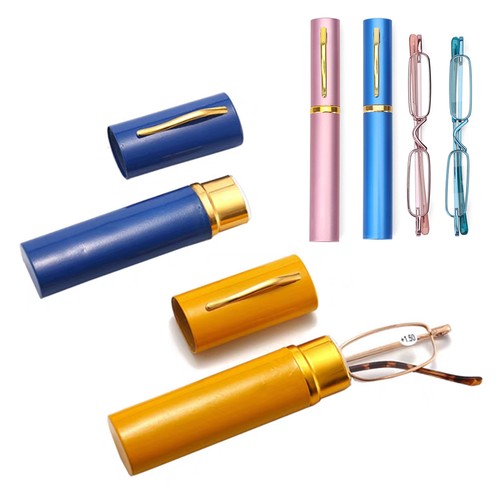 Slim Mini Reading Glasses Pocket Retro Readers with Case 1.0 1.5 2.0 2.5 3.0 4 L - Picture 6 of 12