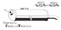 EndschalldäMpfer NachschalldäMpfer Ernst 505178 FüR 307 C4 Peugeot 3A CitroËN 1