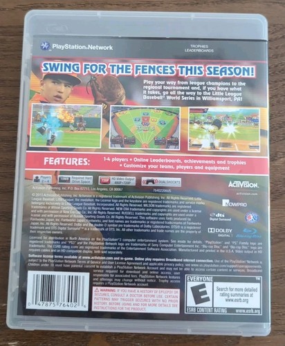 Little League World Series Baseball 2010 (Sony PlayStation 3, 2010) Case Only - Picture 2 of 3