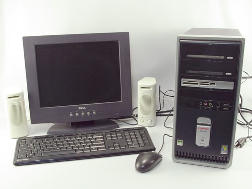 Compaq Presario SR1303 with Monitor, Keyboard, Mouse, Speakers, & Software - Picture 2 of 22