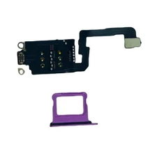 Dual Sim Reader and Sim Tray For iPhone 16 Plus Purple