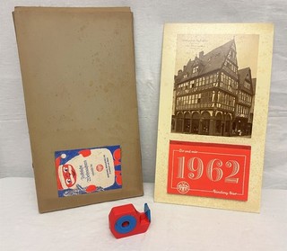 Binding Bier Kalender von 1962 Brauerei Bier Werbung