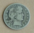 1900 Barber Quarter U.S. Coin