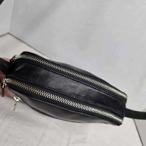 VINTAGE RALPH LAUREN CAMERA STYLE DUAL ZIP TOP SMALL CROSSBODY/ SHOULDER BAG - Picture 8 of 12