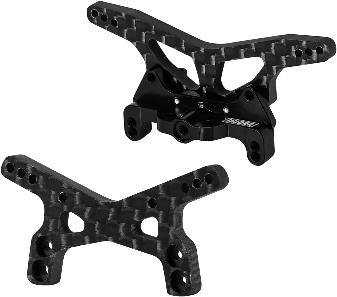 Carbon Fiber Shock Towers with Shock Mount Spacer for Losi Micro-B Micro-T