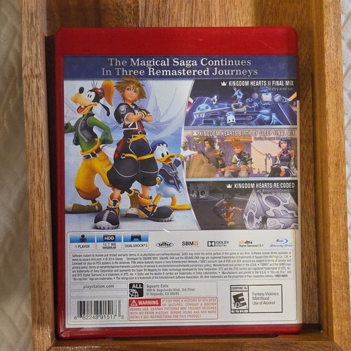 Kingdom Hearts HD II.5 (2.5) ReMIX (Sony PlayStation 3 PS3, 2014) Greatest Hits - Picture 2 of 5